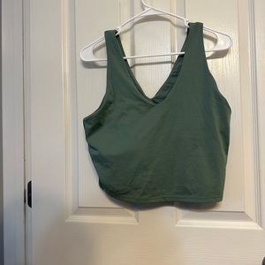 Crop top tank with built in bra